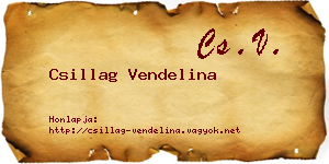 Csillag Vendelina névjegykártya
